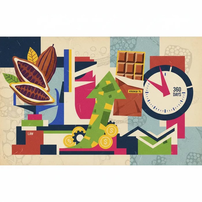 Brasil define percentual mínimo de cacau em chocolates