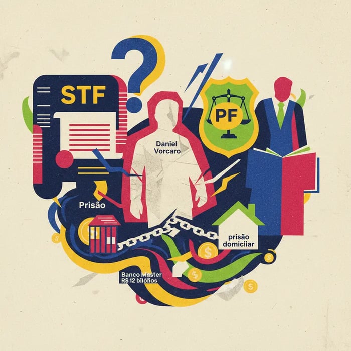 STF aguarda PF e PGR para decidir futuro de Daniel Vorcaro