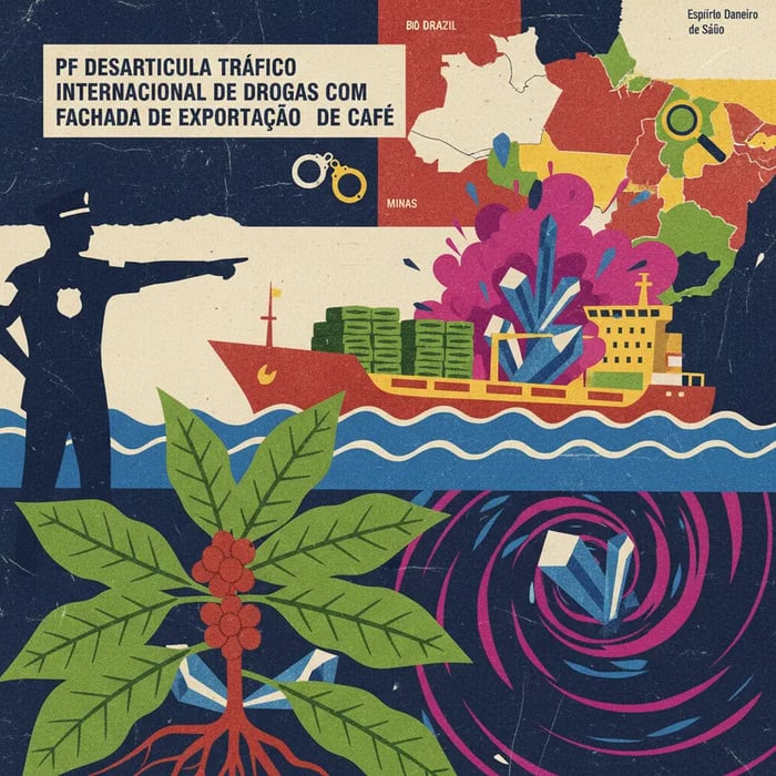 PF desarticula tráfico internacional de drogas com fachada de exportação de café