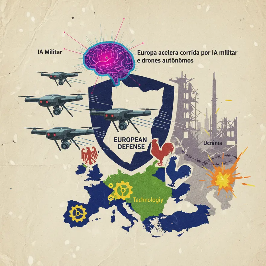 Europa acelera corrida por IA militar e drones autônomos