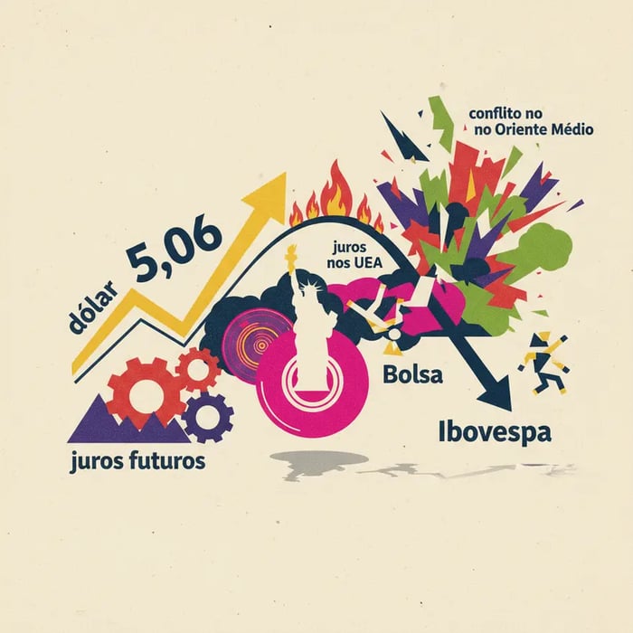 Dólar sobe e fecha a R$ 5,06; juros futuros e Bolsa caem