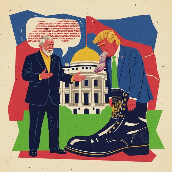 Lula diz a Trump que "ninguém respeita lambe-botas"