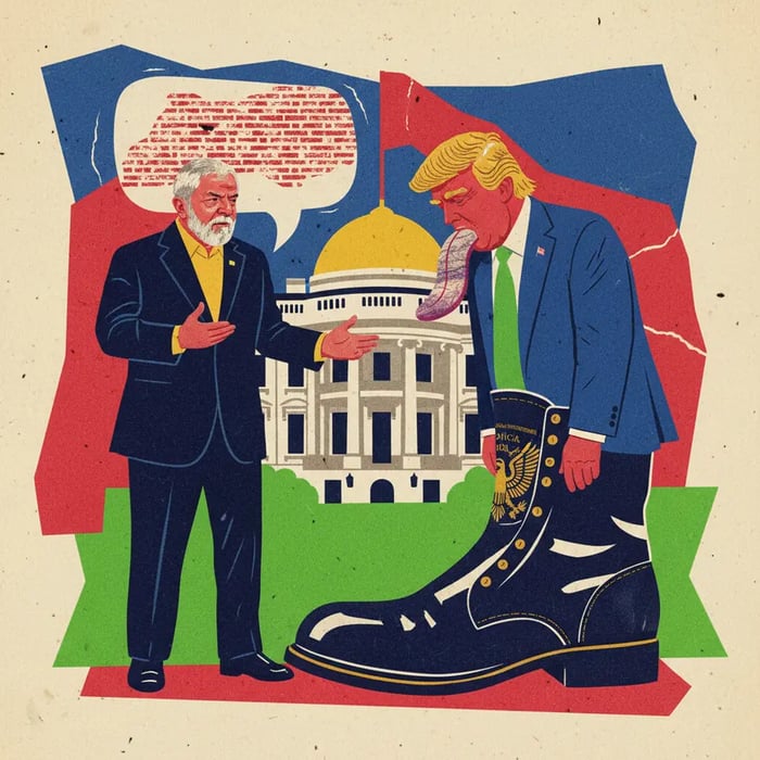 Lula diz a Trump que "ninguém respeita lambe-botas"