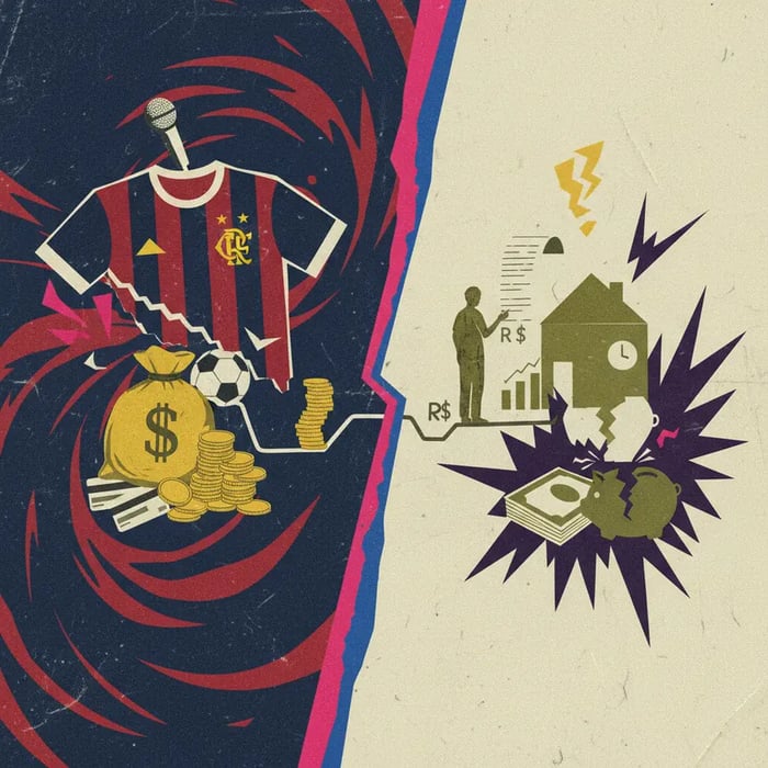 Ex-Flamengo compara vida financeira a salários mínimos