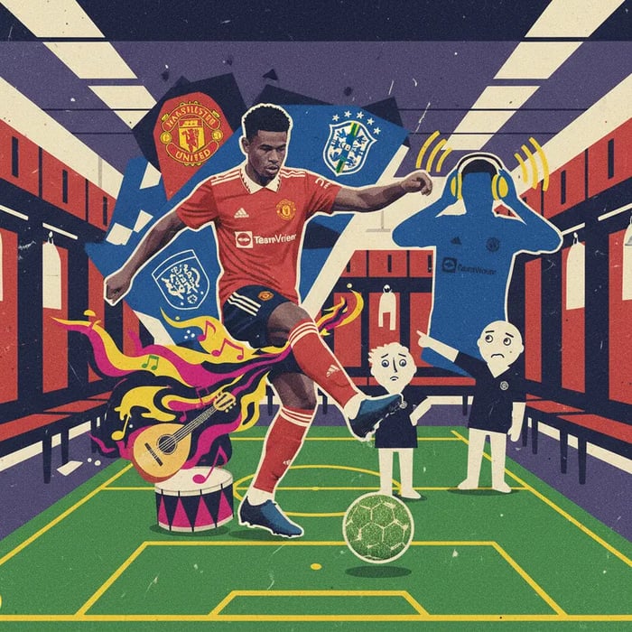 Casemiro revela desconforto inglês com pagode no vestiário do United