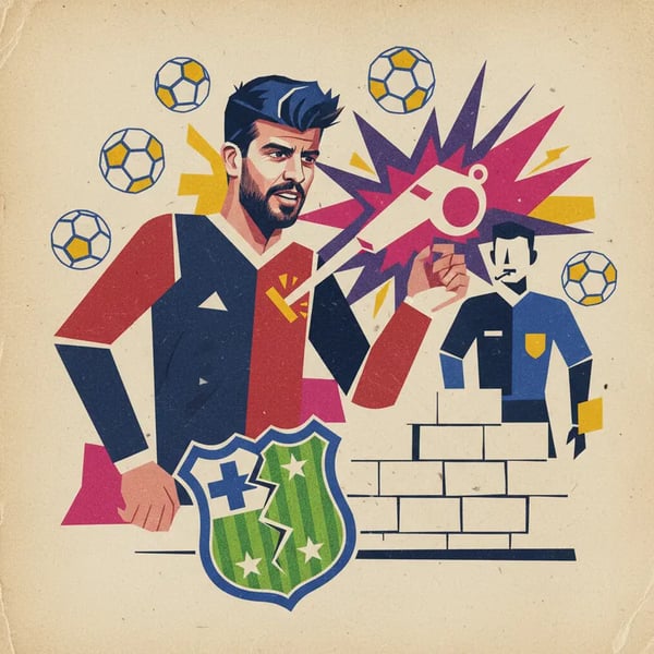 Piqué é suspenso por 6 jogos e 2 meses por confusão com árbitro