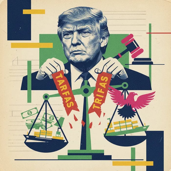 Justiça dos EUA considera ilegal tarifa de 10% imposta por Trump