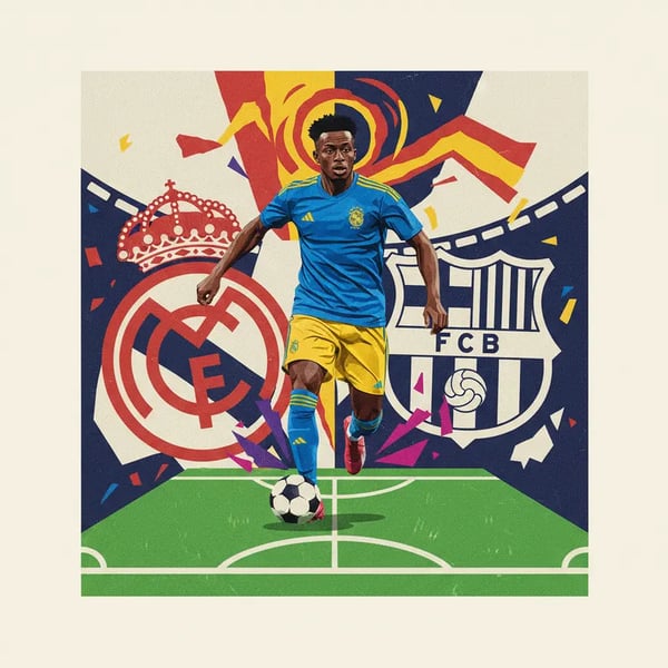 Vini Jr. no El Clásico: decisivo e com histórico de gols e cartões