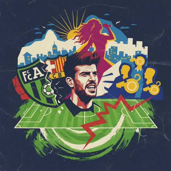 Piqué se envolve em polêmica com arbitragem na Espanha na véspera de show de Shakira no Rio