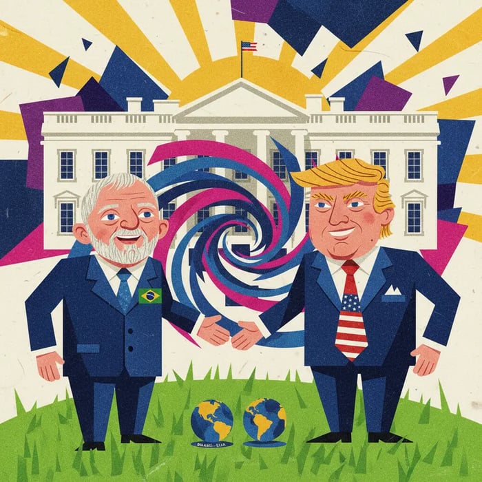 Lula e Trump se reúnem na Casa Branca e debatem produtividade do encontro
