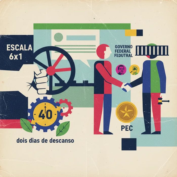 Fim da escala 6x1 e jornada de 40 horas semanais são acordados entre Governo e Câmara