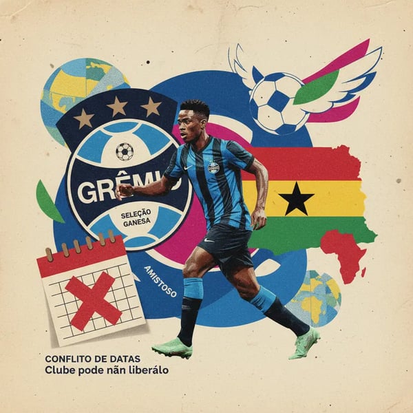 Amuzu, do Grêmio, é convocado para amistoso de Gana visando Copa do Mundo