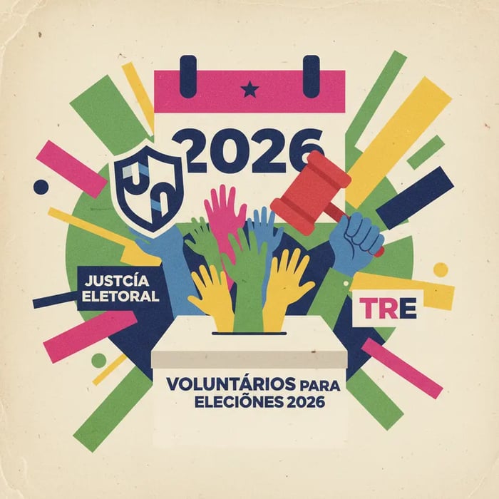 Voluntários para eleições 2026: Justiça Eleitoral abre inscrições