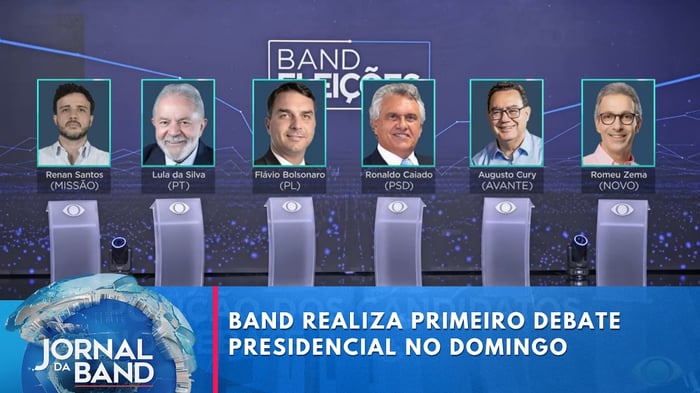 Debate presidencial da Band está previsto para as 20h deste domingo; veja onde assistir